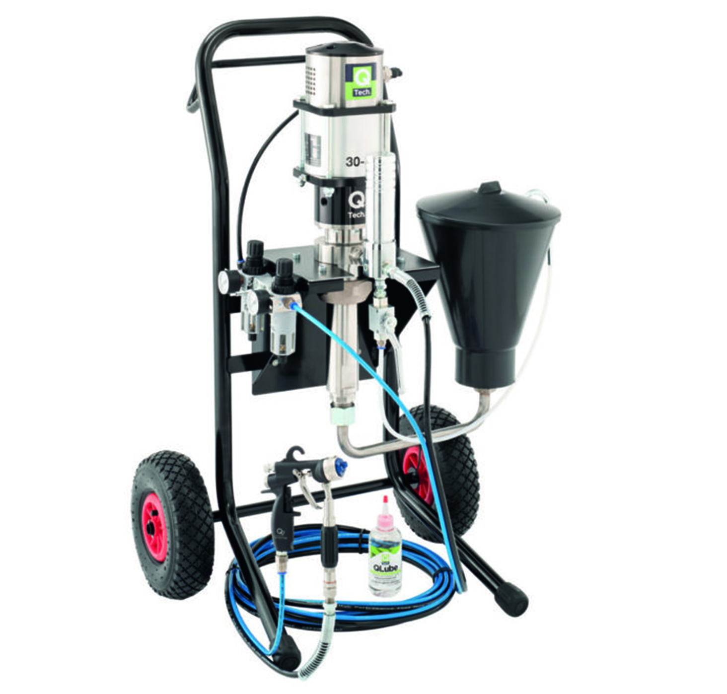 QTech Qamsin arabası + yerçekimi beslemesi